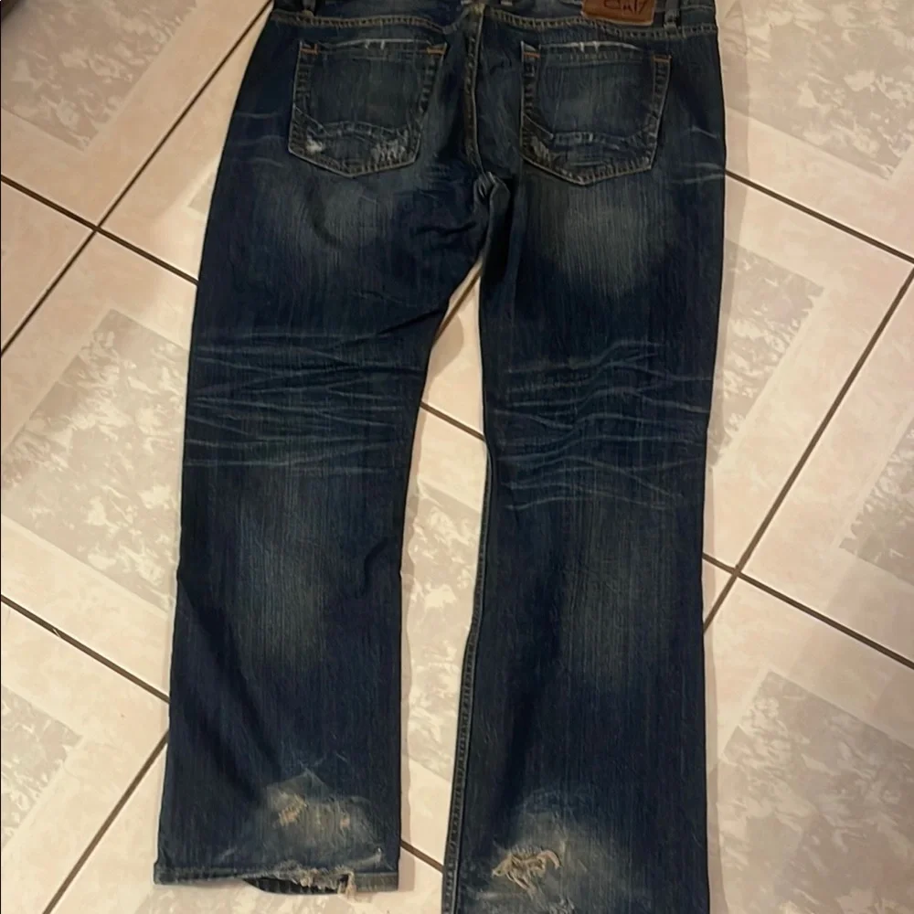 Cult of Individuality Blue Relaxed Distressed Jeans - Picture 4 of 6